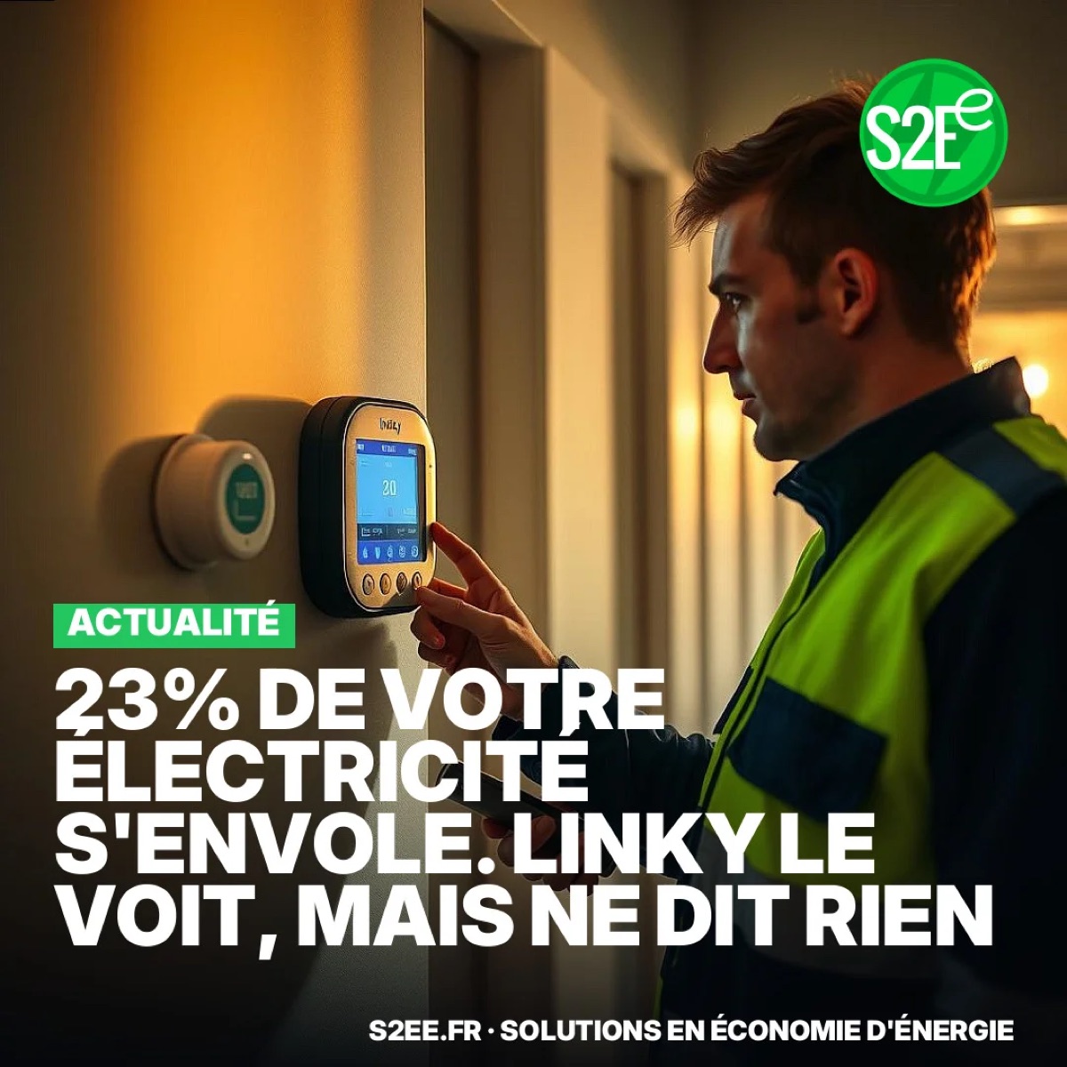 23% de votre électricité s'envole. Linky le voit, mais ne dit rien.