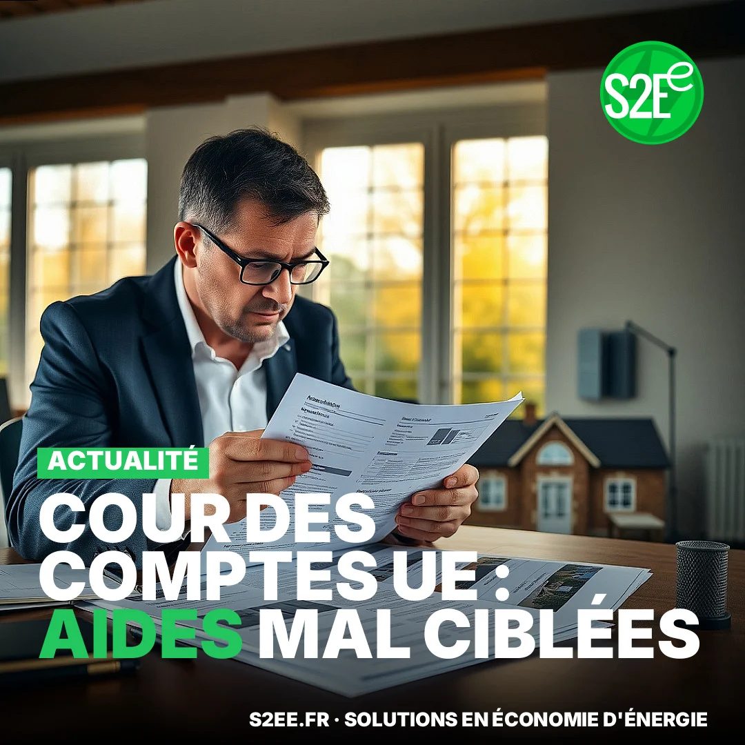 La Cour des comptes de l'Union européenne vient de publier un rapport qui devrait faire réfléchir tous ceux qui pilotent des aides à la réno
