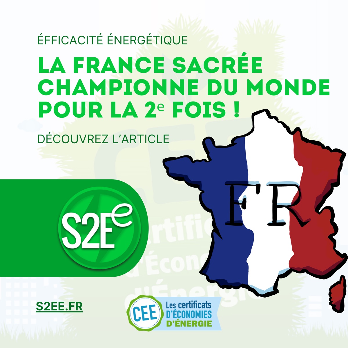 La France à nouveau championne du monde de l’efficacité énergétique !